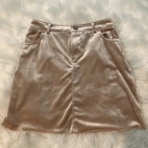 Velvet skirt